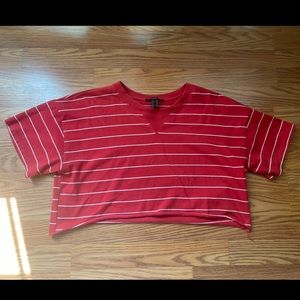 Cropped Stripped T-Shirt